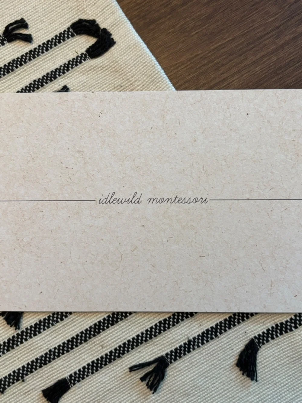 Table Setting Montessori Material for Practical Life by Idlewild Montessori